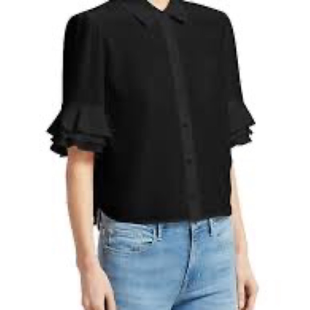 NWT Frame Ruffle sleeve top - Picture 5 of 10